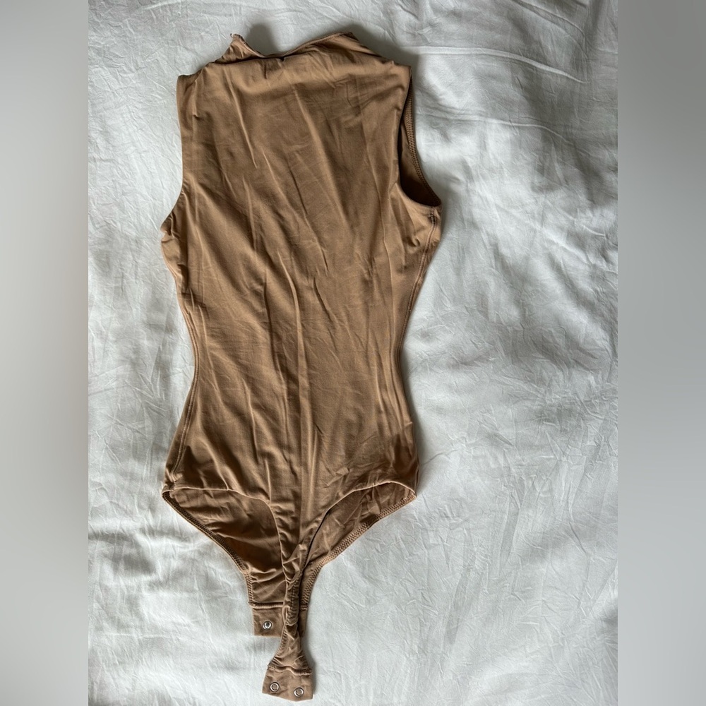 SKIMS Brown Sleeveless Bodysuit